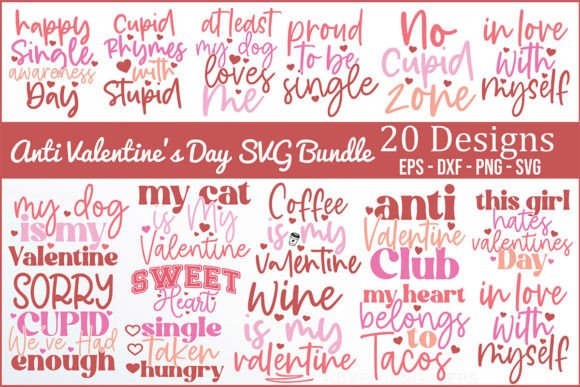 Anti Valentine s Day SVG Bundle for Bold Graphics and T-Shirt Designs