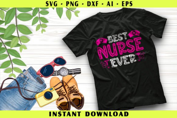 Best Nurse Ever Graphics for T‑Shirt Designs Review