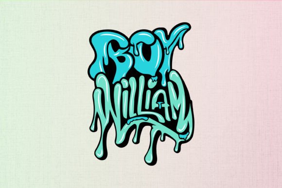 Boy William: Graffiti Typography for Embroidery Projects