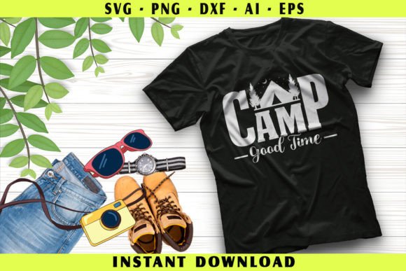 Camp Good Time Graphics for T-Shirt Designs & Branding