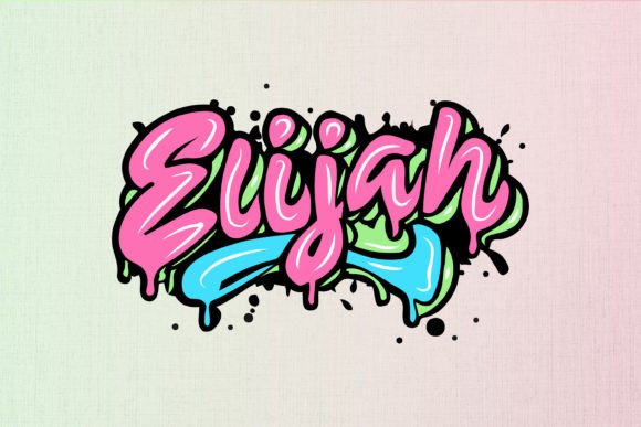 Elijah: Graffiti Graphics for T-Shirt Designs & Publishing