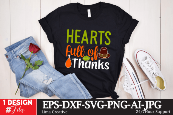 Hearts Full of Thanks SVG: Graphics & T-Shirt Design Review
