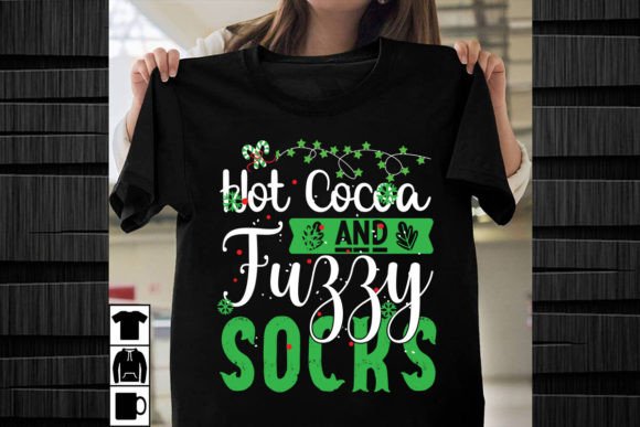 Hot Cocoa and Fuzzy Socks SVG: Graphics & T-Shirt Designs