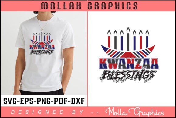 Kwanzaa Blessings Typography T Shirt Template Graphics