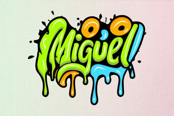 Miguel: Bold Graffiti Graphics for T-Shirt Designs