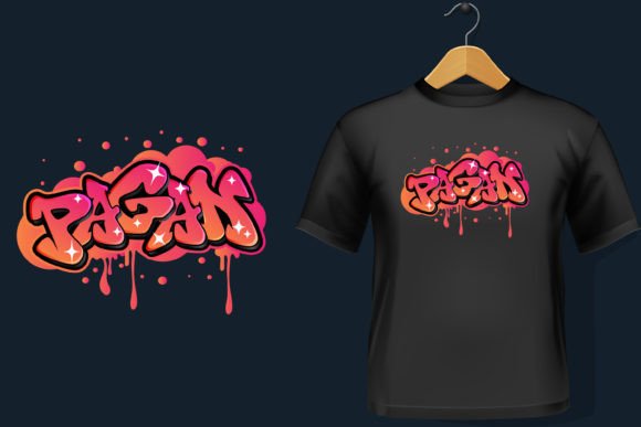 Pagan Graphics: Edgy Typography for T-Shirt Designs