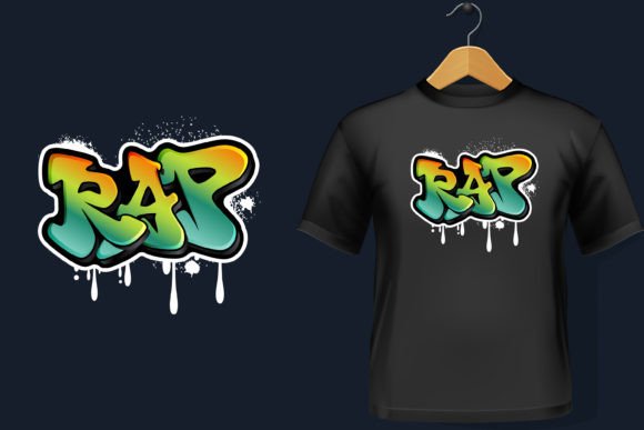 Rap: Graffiti Graphics for T-Shirt Designs & Crafting