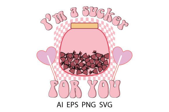 Retro Valentine Sublimation for Graphics & T-Shirt Designs