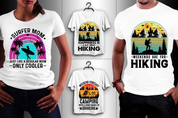 Retro Vintage Sunset SVG Graphics for T‑Shirt Designs