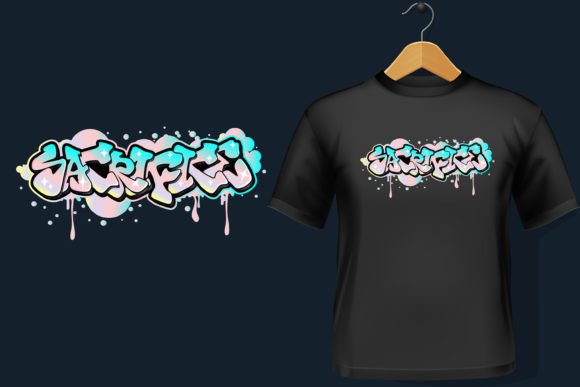 Sacrifice: Graffiti Graphic for T-Shirt Designs and Publishing