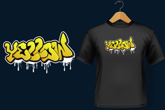 Yellow: A Graffiti Lettering Design That Brings Real Energy to Stitched Projects